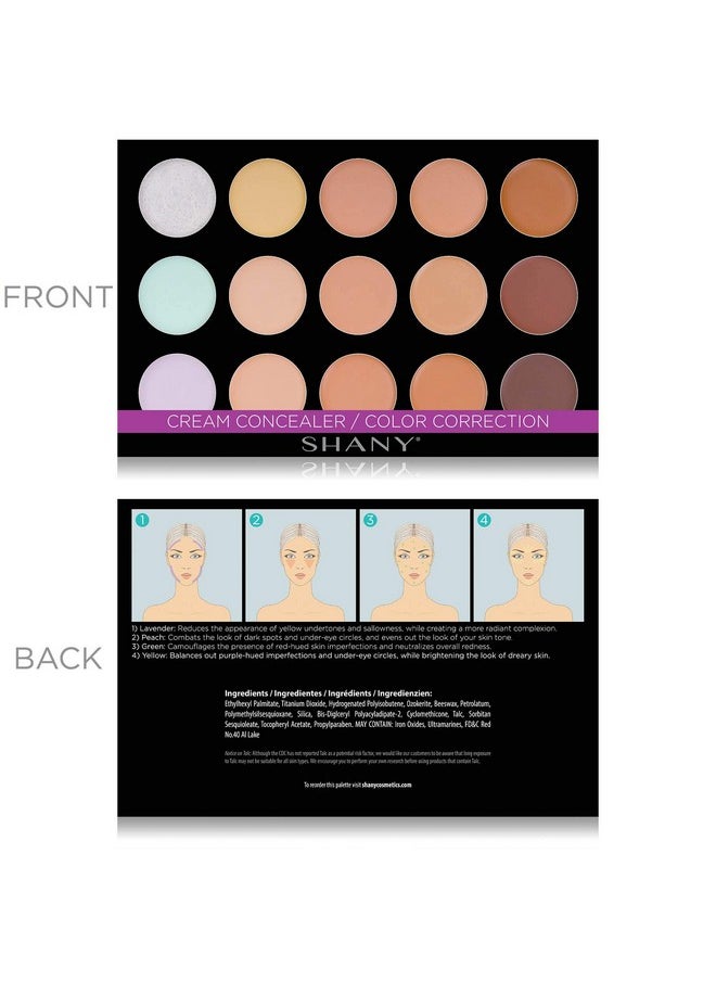 Shany Cream Concealer/Camouflage Color Correcting Palette Layer 2 Refill For The 6 Layer Mini Masterpiece Collection Makeup Set  - Image 4