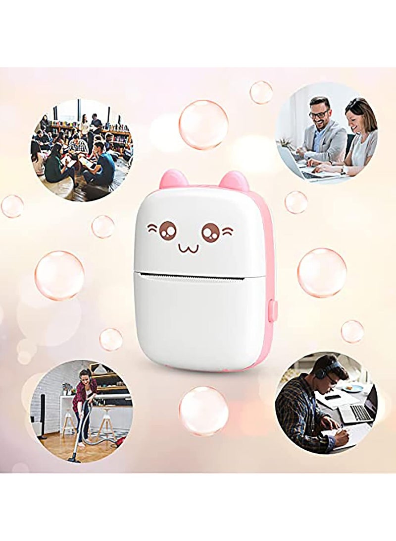 ارواق طابعة ملصقات جيب صغيرة بدون حبر، طابعة صور فورية مع بكرتين - Image 3