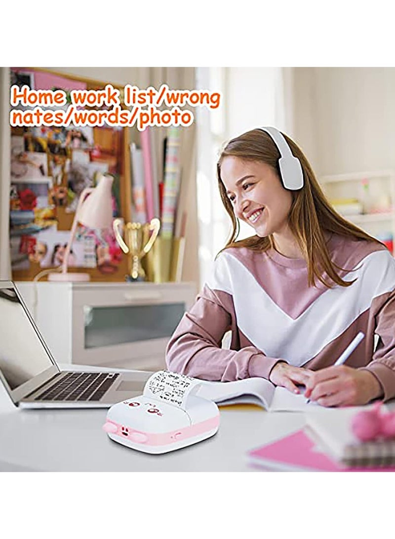 ارواق طابعة ملصقات جيب صغيرة بدون حبر، طابعة صور فورية مع بكرتين - Image 4