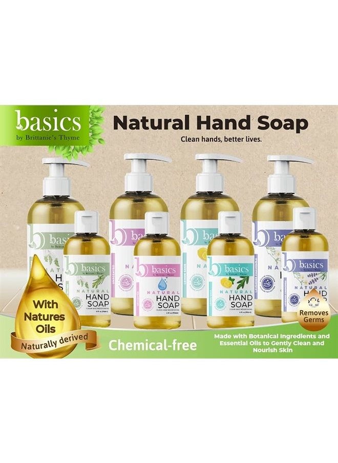 Brittanie's Thyme - Basics Natural Olive Oil Hand Soap, Unscented - 12 fl oz, Pack of 3 - Cruelty Free, Vegan, No Synthetic Additives, No Sulfates, Paraben Free, Phthalate Free - Image 1