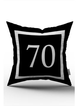 Cango Home Digital Printing Throw Pillow Cover with Numbers 70 