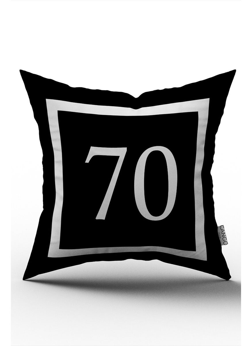 Cango Home - Digital Printing Throw Pillow Cover with Numbers 70 - Image 1