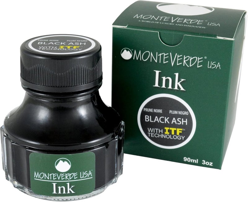 Monteverde USA Ink with ITF Technology, 90 ml Black Ash (G308BK) - Image 4