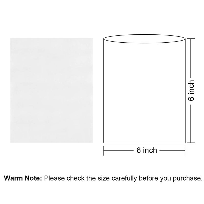 Morepack Shrink Wrap Bags,200 Pcs 6x6 Inches Clear PVC Heat Shrink Wrap for Packagaing Soap,Bath Bombs,Candles, Jars and Homemade DIY Projects - Image 2