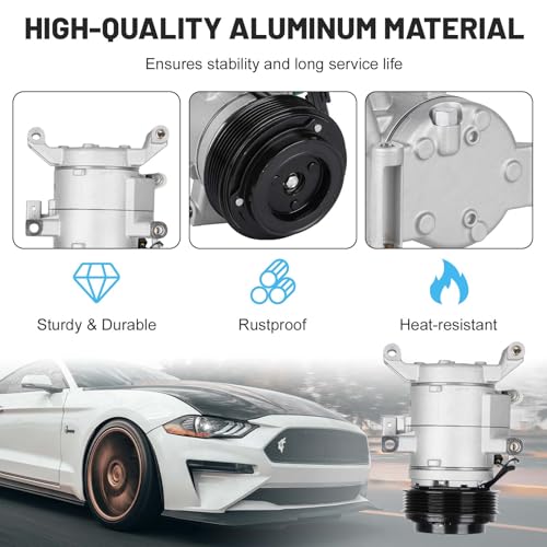 ILONPA ضاغط مكيف هواء جديد مع قابض لسيارات مازدا 3 2.0L 2.5L من 2014-2018، مازدا 3 سبورت 2.0L 2.5L من 2014-2018، مازدا CX-5 2.5L من 2014-2020، CX-5 2.0L من 2014-2019 - Image 5