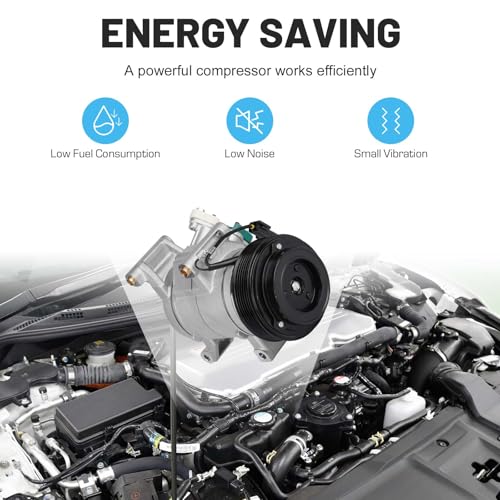 ILONPA ضاغط مكيف هواء جديد مع قابض لسيارات مازدا 3 2.0L 2.5L من 2014-2018، مازدا 3 سبورت 2.0L 2.5L من 2014-2018، مازدا CX-5 2.5L من 2014-2020، CX-5 2.0L من 2014-2019 - Image 4