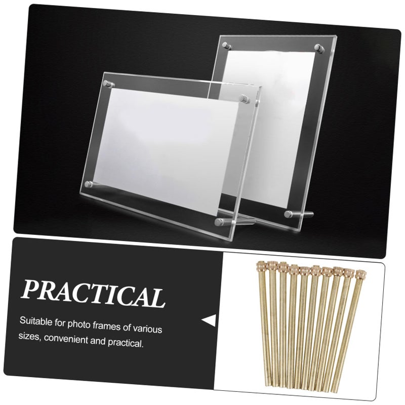 10pcs Metal Photo Stand With Back Legs For Picture Frame Tabletop Display - Image 4