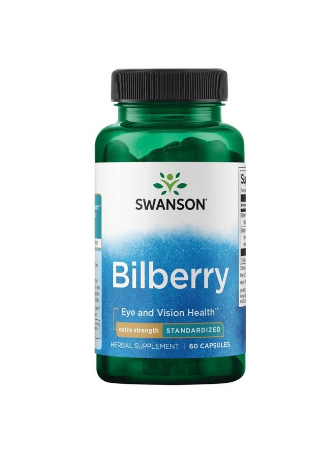 SWANSON Extra-Strength Bilberry (Standardized) 100 Milligrams 60 Capsules - Image 1