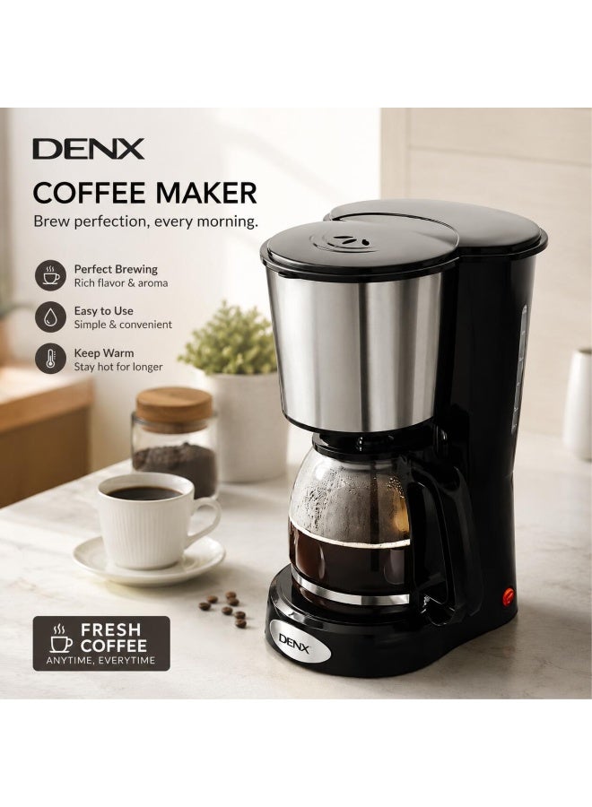 دينكس صانعة قهوة دينكس DX3415 سعة 1.5 لتر، 900 واط، تحضر 12 كوبًا - Image 1