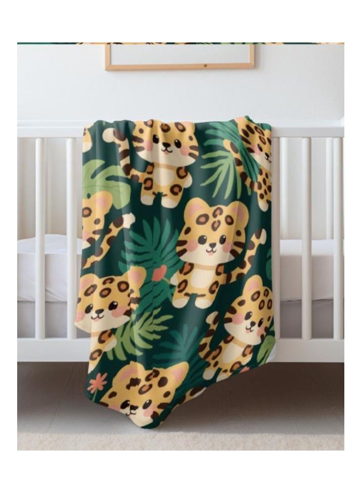 عام بطانية رقيقة من الفانيلا الكرتونية للأطفال أو الطلاب (دافئة ومريحة ومناسبة للنوم والألعاب) 100 سم * 150 سم - Image 4