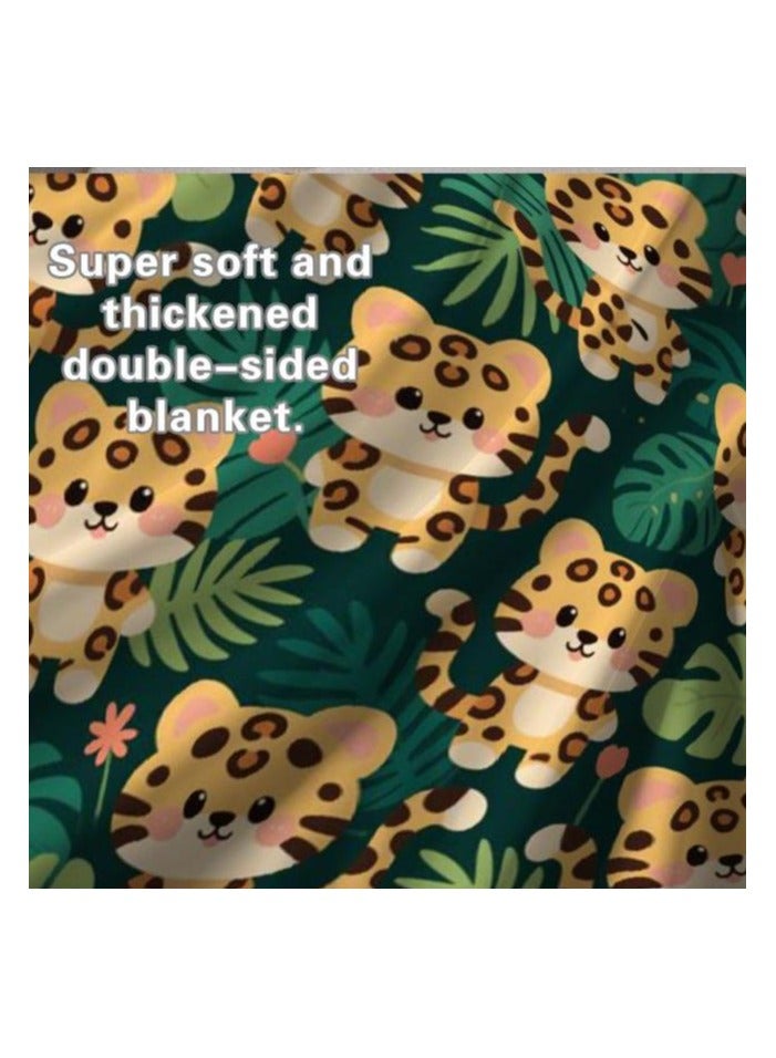 عام بطانية رقيقة من الفانيلا الكرتونية للأطفال أو الطلاب (دافئة ومريحة ومناسبة للنوم والألعاب) 100 سم * 150 سم - Image 5