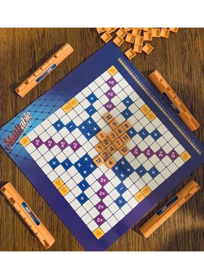 Mathable Board Game, Family Math Strategy Game with Number Tiles and Game Board - Image 3