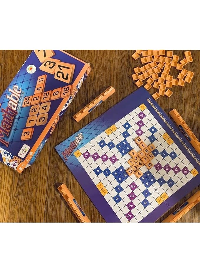 Mathable Board Game, Family Math Strategy Game with Number Tiles and Game Board - Image 4
