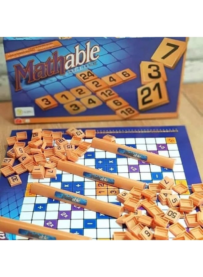 Mathable Board Game, Family Math Strategy Game with Number Tiles and Game Board - Image 5