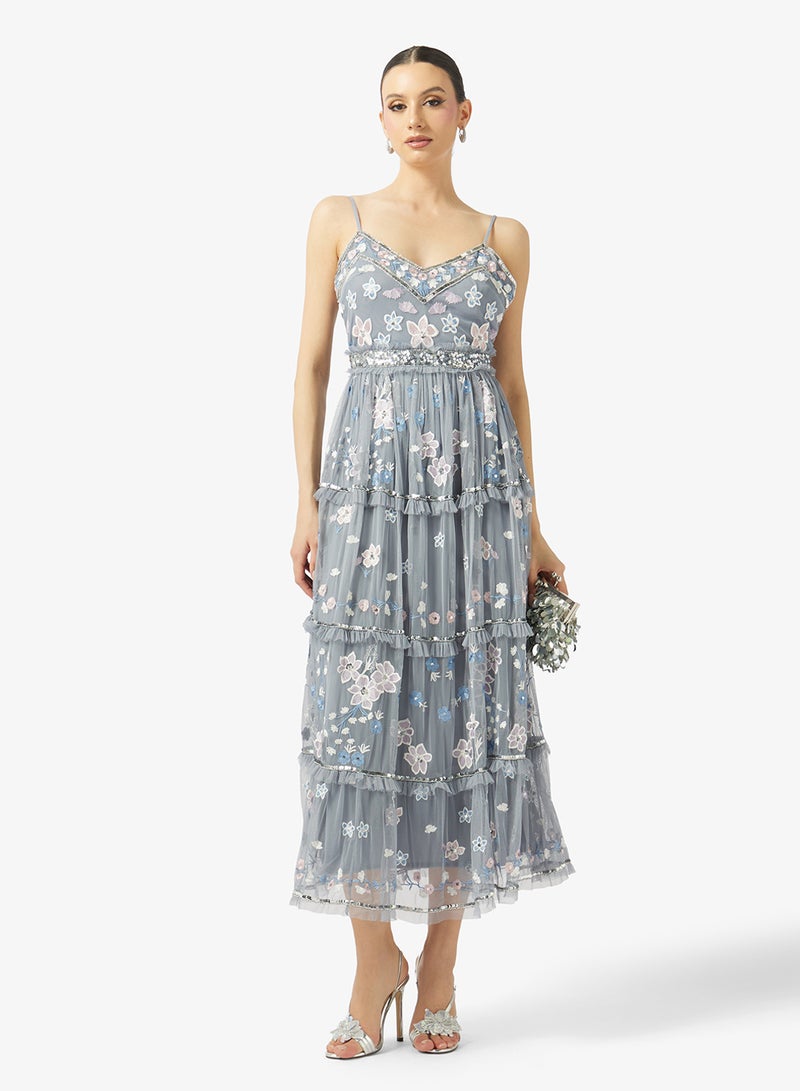 Maya Embellished Cami Midi Dress - Image 4