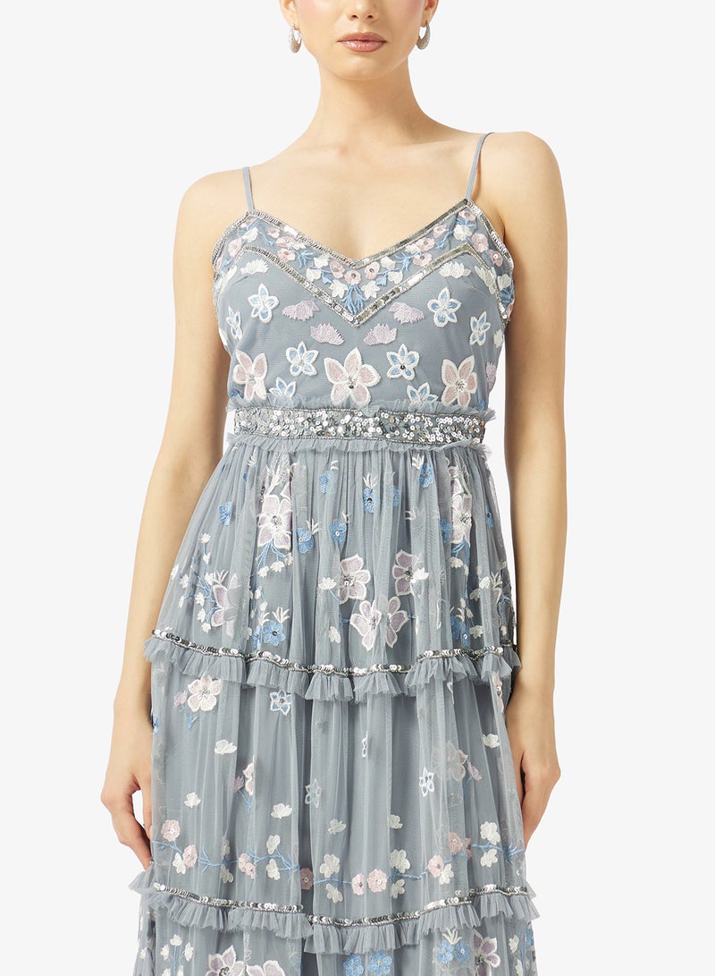 Maya Embellished Cami Midi Dress - Image 3