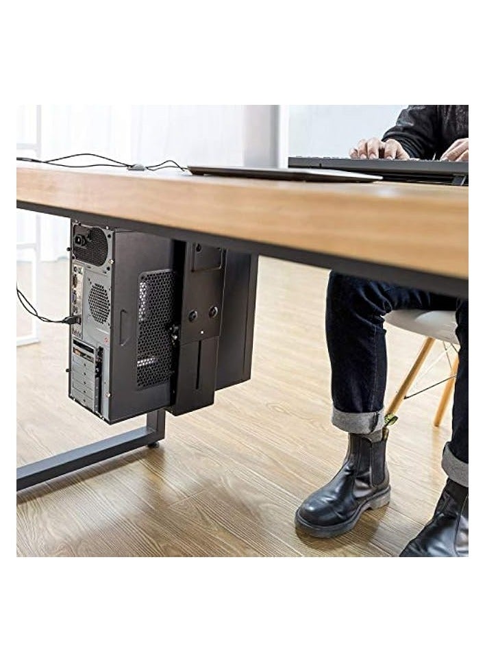 Green Tiger CPU Holder Under Desk Mount - Adjustable Wall PC Mount with 360° Swivel, Heavy Duty Computer Tower Holder Holds up to 22lbs - Image 2