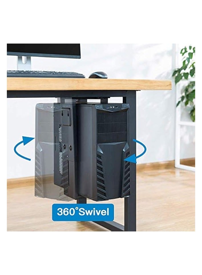 Green Tiger CPU Holder Under Desk Mount - Adjustable Wall PC Mount with 360° Swivel, Heavy Duty Computer Tower Holder Holds up to 22lbs - Image 5