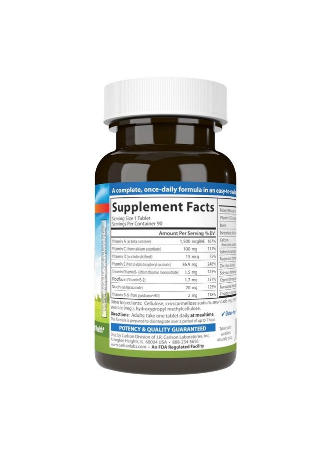 Carlson - Mini-Multi, Vitamins & Minerals, Immune Support & Heart Health, Optimal Wellness, 90 mini tablets. - Image 2