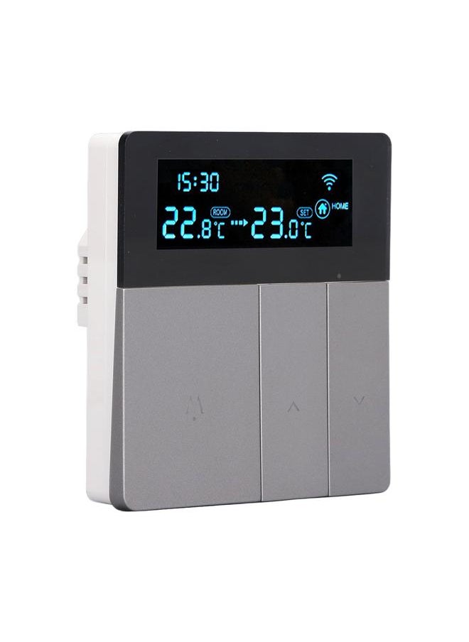 Thoraya - 3A Smart Thermostat LCD Color Screen High Accuracy Programmable Thermostat Water Heating Boiler Heating for Home Shopping Mall AC90‑240V Grey WiFi - Image 1