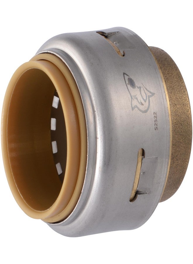 SharkBite Max 3/4 Inch Push Cap, Push to Connect Brass Plumbing Fitting, PEX Pipe, Copper, CPVC, PE-RT, HDPE, UR518A - Image 1