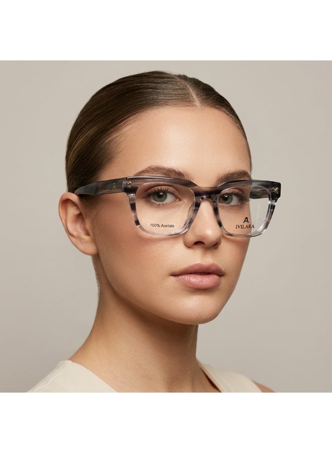 IVILARA QM8860_C5 High-End Acetate Women Eyeglasses (Blue) - Image 1