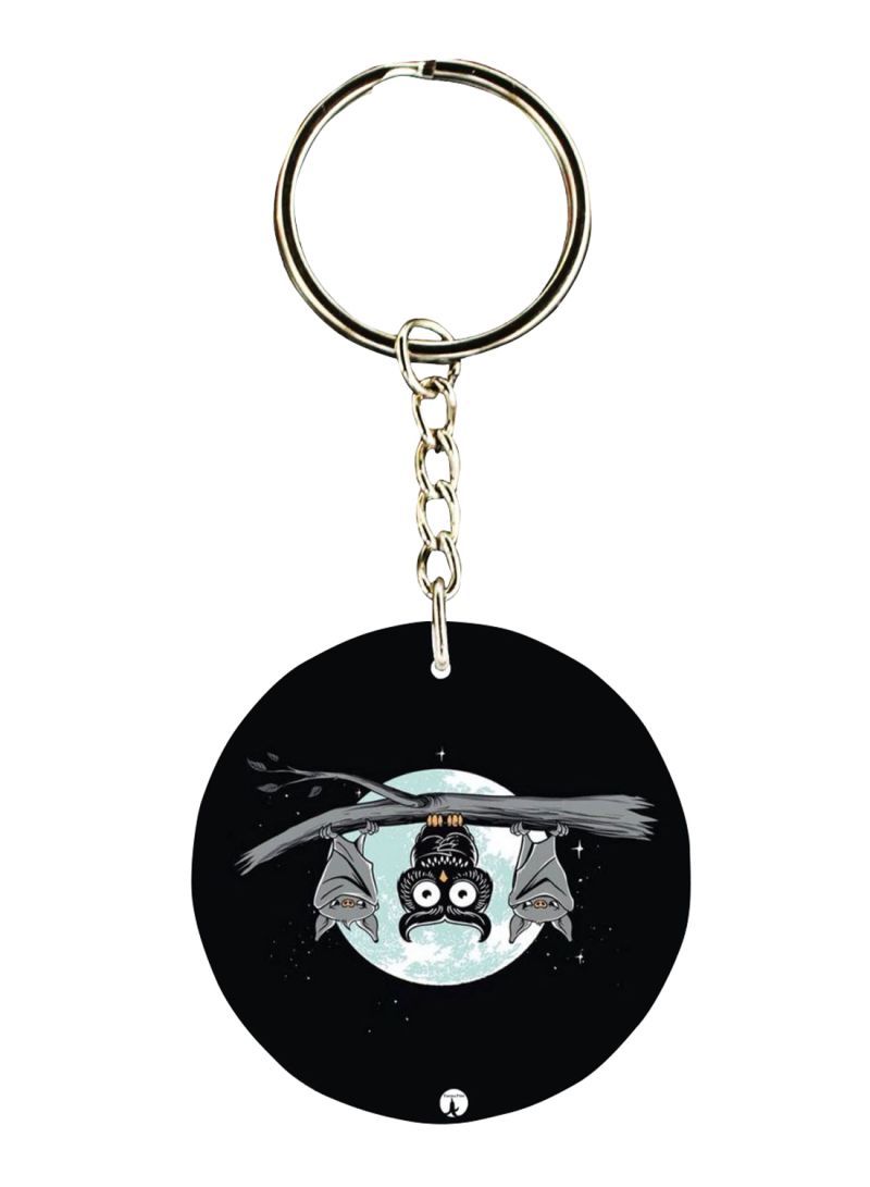 Double Sided Animal Printed Keychain