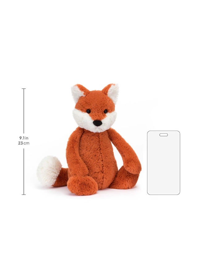 Jellycat Bashful Fox Cub Plush – Soft Stuffed Toy with Cordy Legs, Cute Valentine’s Gift for Kids & Adults, Collectible Jellycat, 23cm - Image 2