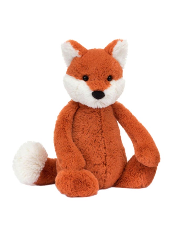 Jellycat دبوس الثعلب الصغير المحشو - لعبة محشوة ناعمة بأرجل كوردية، هدية عيد الحب اللطيفة للأطفال والبالغين، مجموعة جليكات، 23 سم - Image 1