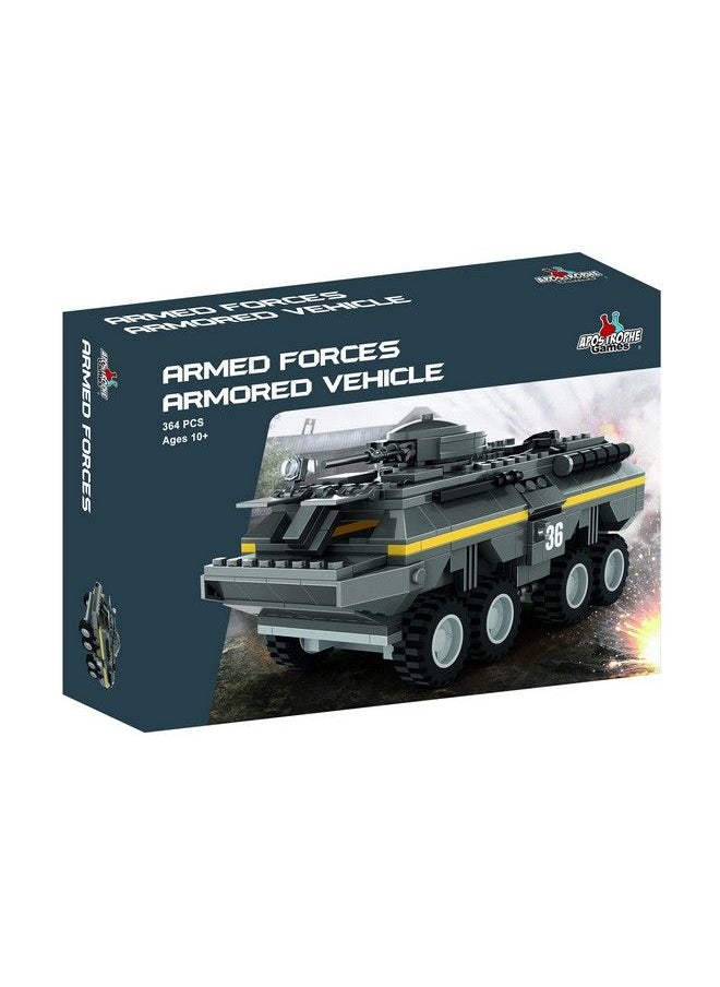 Armored Tank Vehicle Building Block Set 384 Pieces Army