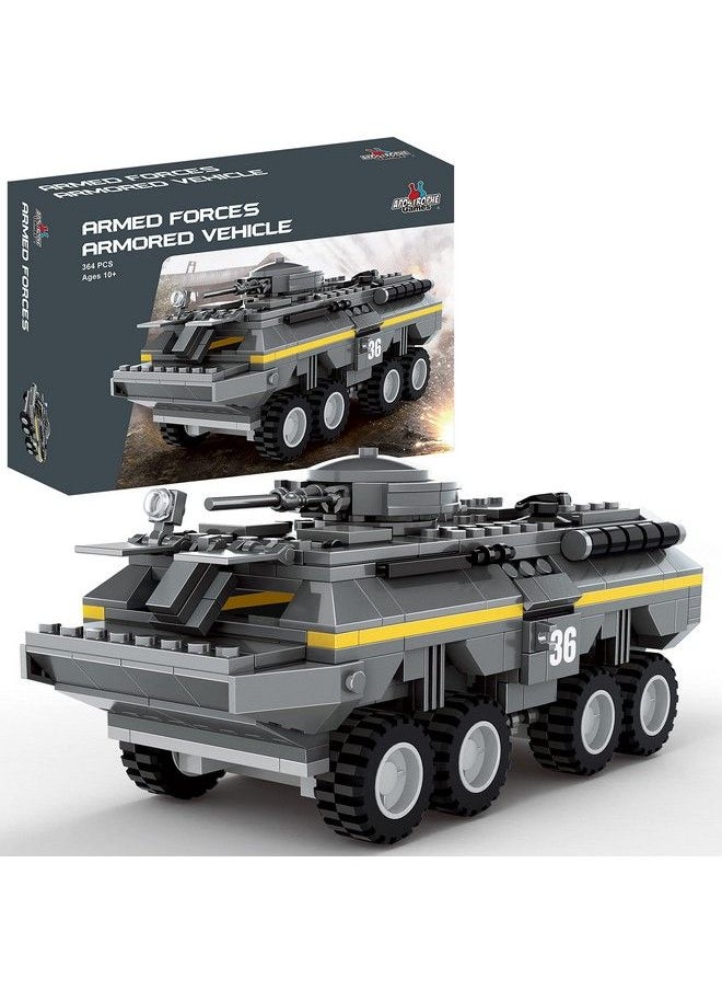 Armored Tank Vehicle Building Block Set 384 Pieces Army