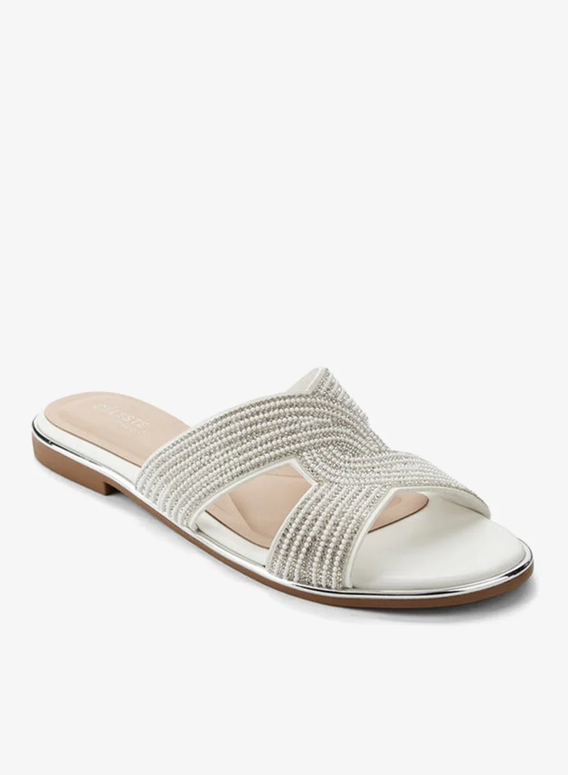 سيليست صنادل نسائية مزينة بالأحجار