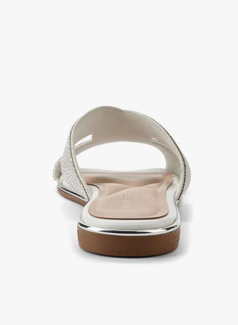 Celeste  Women Stone Embellished Slide Sandals for Women | Best Price UAE