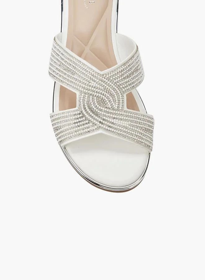 Celeste  Women Stone Embellished Slide Sandals for Women | Best Price UAE