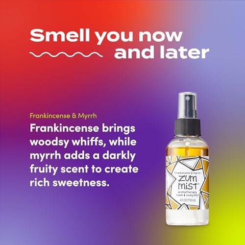 ZUM Indigo Wild Zum Mist Room & Body Spray - Aromatherapy Essential Oil Spray - Natural Body Mist & Room Spray - Frankincense & Myrrh Scent - 4 fl oz - Image 4