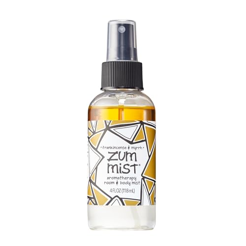 ZUM Indigo Wild Zum Mist Room & Body Spray - Aromatherapy Essential Oil Spray - Natural Body Mist & Room Spray - Frankincense & Myrrh Scent - 4 fl oz - Image 1