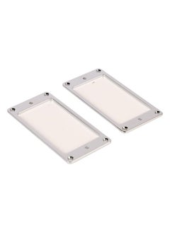 Thoraya 2Pcs Guitar Pickup Frame Metal Curved Bottom Delicate Smoothly Appearance Guitar Pickup Ring Replacement  - Image 1