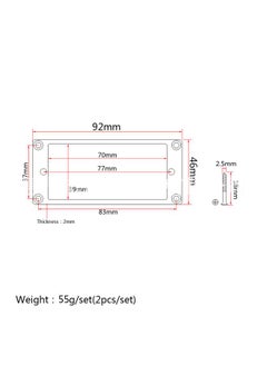 Thoraya 2Pcs Guitar Pickup Frame Metal Curved Bottom Delicate Smoothly Appearance Guitar Pickup Ring Replacement  - Image 5