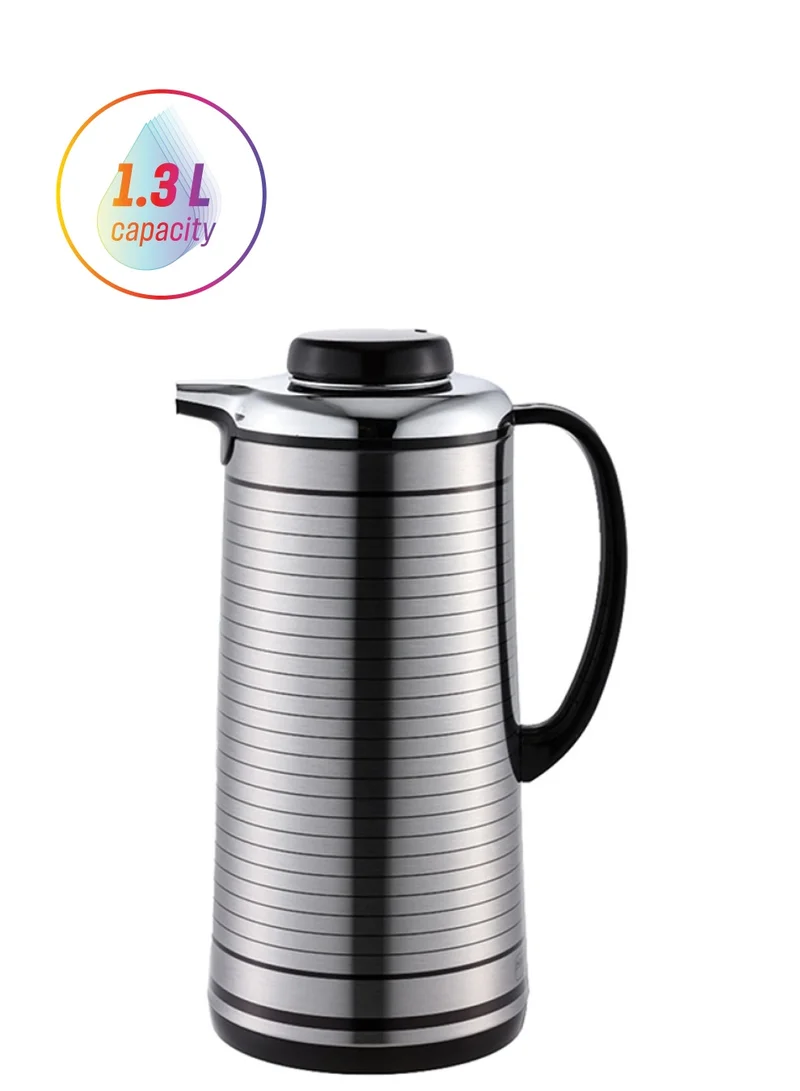 بين سيرفي قارورة معزولة من الفولاذ بتصميم أنيق وعصري مع حبل ألوان متنوعة 1.3 لتر V-M206-SS-1.3L