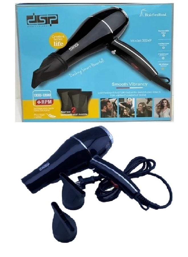 DSP Hair dryer Dashing Smart Powerful- 30249- Black - Image 1