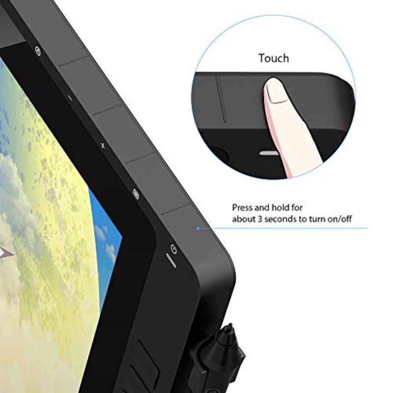 شاشة رسومية للفن الرقمي: جهاز لوحي XP-PEN 22R Pro مقاس 21.5 بوصة مزود بعجلات قرص أحمر و20 مفتاحًا سريعًا وقلمًا خاليًا من البطاريات ودعم الإمالة و88 NTSC وAdobe RGB 90 وsRGB 120 - Image 4