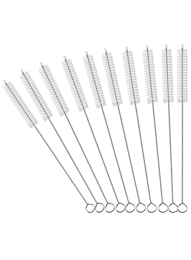 CIDYAUST Straw Cleaner Brush Extend 10-Inch, Straw Brush with Premium PA6 Nylon Bristles for Reusable Straws,Baby Bottles, Sippy Cups & Sport Water Bottles,10-Pack. - Image 1