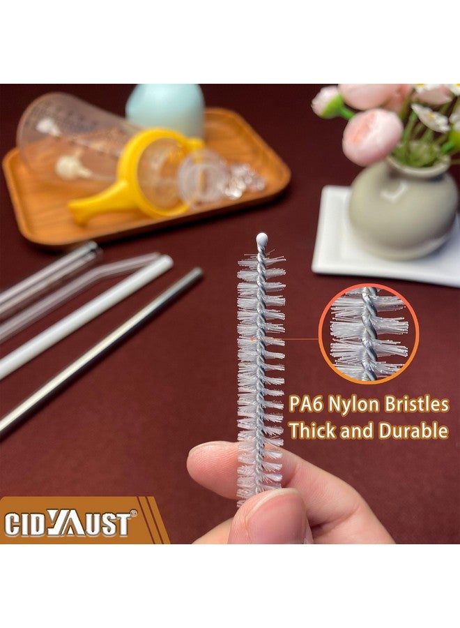 CIDYAUST Straw Cleaner Brush Extend 10-Inch, Straw Brush with Premium PA6 Nylon Bristles for Reusable Straws,Baby Bottles, Sippy Cups & Sport Water Bottles,10-Pack. - Image 5