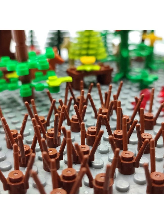 ZHX Garden Park Building Block Parts Botanical Scenery Accessories Plant Set Building Bricks Toy Trees Flowers Compatible All Major Brands (Without Baseplate) - Image 4