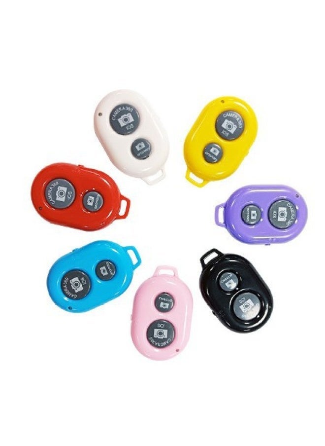 Mobile Phone Bluetooth Camera Remote Control With Android IOS Universal Wireless Audio And Video  Turning Multi-function Artifact-Color:Yellow - Image 1
