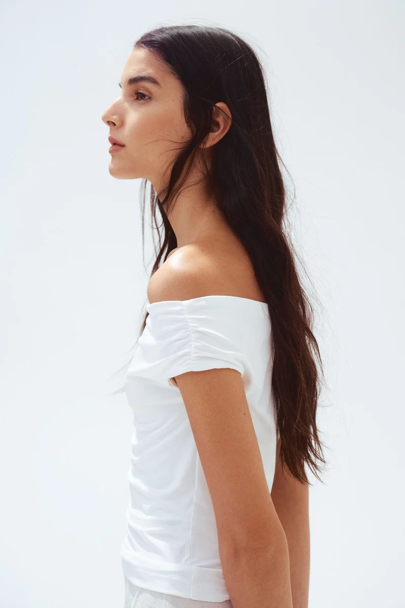 H&M Draped off-the-shoulder top