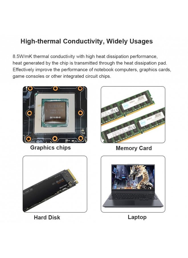JOYJOM PTM7950 40x80x0.2mm Phase Change GPU Thermal Pad, JOYJOM High Conductive Silicone Grease 8.5W/mK CPU Thermal Paste for PS5 Steam Deck CPU GPU SSD M.2 Laptop  - Image 4