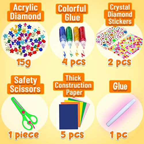 Goody King Arts and Crafts Supplies for Kids - All in One Kid Crafts Toddler Activities Kids School Supplies Age 4 5 6 7 8 Years Old Craft Art Supply Kit Kindergarten Homeschool - Image 3