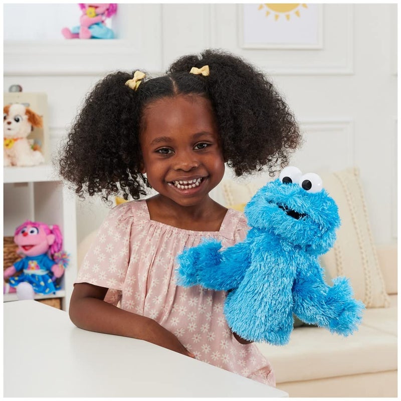 GUND Sesame Street Official Cookie Monster Muppet Plush Hand Puppet, Premium Plush Toy for Ages 1 & Up, Blue, 11â€ - Image 2