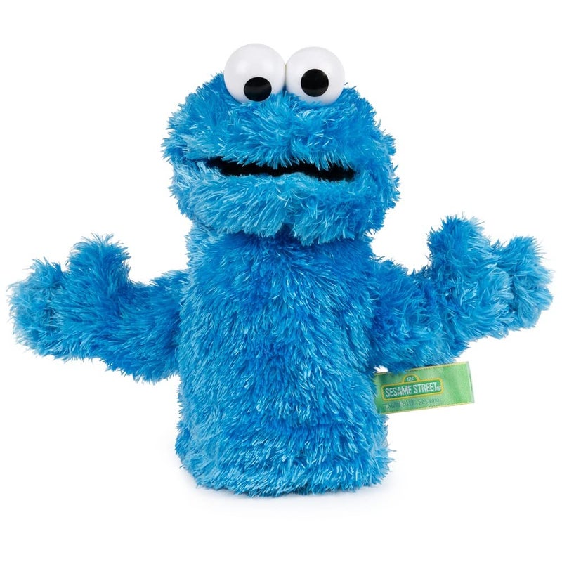 GUND Sesame Street Official Cookie Monster Muppet Plush Hand Puppet, Premium Plush Toy for Ages 1 & Up, Blue, 11â€ - Image 1